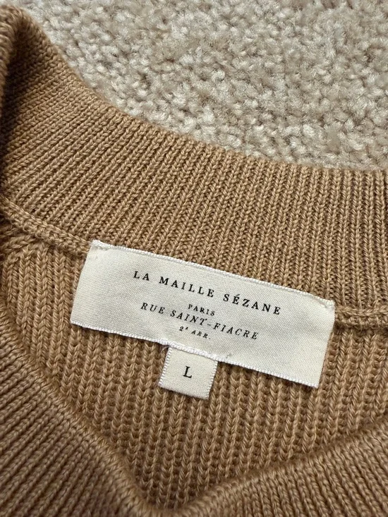 Sezane Sami Jumper and Naelle Skirt Set Camel Size Large - Picture 9 of 13